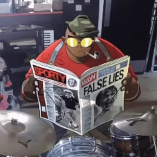 🤠 Murdoc Niccals Gorillaz SPORTY
FALSE LIES gorillaz, kartun, berita palsu, pipa, kacamata hitam, membaca telegram sticker