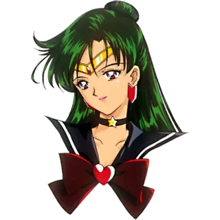😌 Sailor Pluto Sailor Moon アニメ, マンガ, セーラープルート, セーラームーン telegram sticker