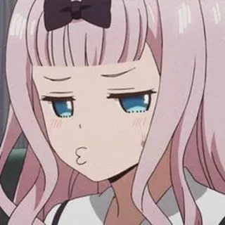 💖 Chika Fujiwara Kaguya-sama: Love Is War чика, аниме, смешной, мем, кагуя-сама, любовь это война, милый, каваий telegram sticker