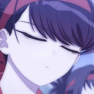 ☂️ Komi Shouko Komi Can't Communicate Anime, Komi can't communicate, Komi Shouko, Shouko, linda, chica, Manga telegram sticker