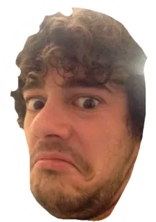 🙁 Gesicht, Ausdruck, Porträt, Mann telegram sticker