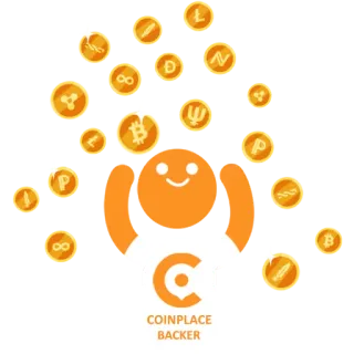 💵 COINPLACE BACKER Биткоин, Криптовалюта, Coinplace, Инвестор, Финансы whatsapp sticker