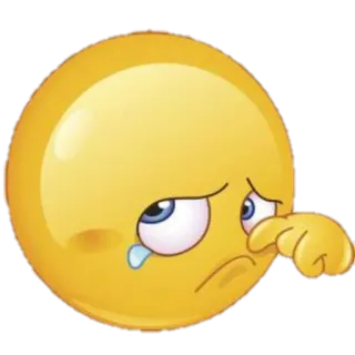 😢 emoji, triste, llorando, lagrimoso, emocional telegram sticker