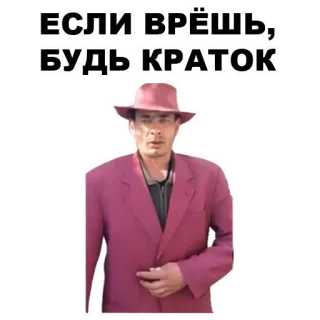 🎬 ЕСЛИ ВРЁШЬ, БУДЬ КРАТОК telegram sticker