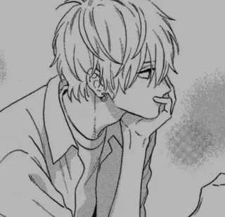 📓 Anime, Manga, Illustration, Junge, Cartoon, Zeichnung telegram sticker