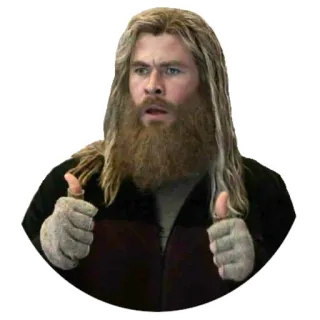 👍 Thor Avengers marvel, superhero, thumbs up, thor, avengers telegram sticker
