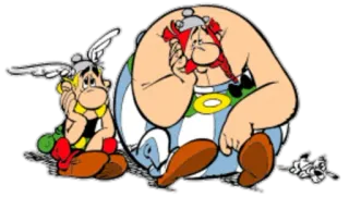 🙄 Asterix and Obelix Desenho animado, Personagens, Quadrinhos, Amigos, Triste whatsapp sticker