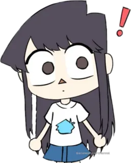 👀 Komi Shouko Komi Can't Communicate Anime, Manga, Komi Can't Communicate, Komi Shouko, Leuk, Geschokt, Verrast whatsapp sticker
