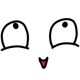 😄 olhos, rosto, expressão, desenho animado, emoji, fofo whatsapp sticker