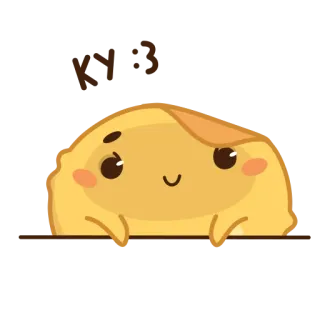 🙃 ola 你好, 问候, 可爱, 卡哇伊, 挥手, 快乐, 友好的 telegram sticker