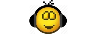 🎧 Emoji, Gelb, Pixel, Gesicht telegram sticker