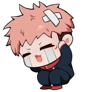 😭 Yuji Itadori Jujutsu Kaisen Anime, Manga, Chibi, Süß, Jujutsu Kaisen, Yuji Itadori telegram sticker