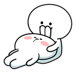 😞 漫画, ハグ, 悲しい, かわいい, 癒し telegram sticker