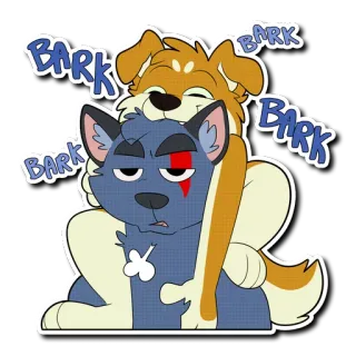 😑 BARK BARK BARK whatsapp sticker