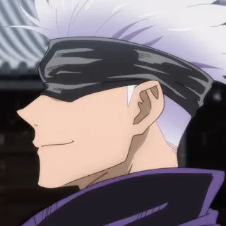 🤍 Gojo Satoru Jujutsu Kaisen anime, sorcerer, manga, gojo, satoru, jujutsu kaisen, blindfold telegram sticker