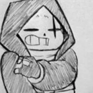 😬 Sans cartoon, skeleton, hoodie, monster, gesture, character telegram sticker