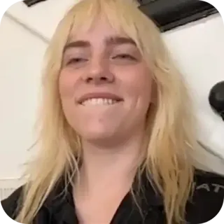 😏 Billie Eilish Music telegram sticker