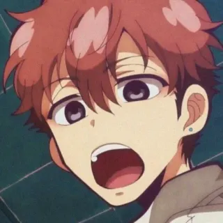 🧨 Kou Minamoto Toilet-Bound Hanako-kun Аниме, Манга, Персонаж, Коу Минамото, Туалетный мальчик Ханако whatsapp sticker
