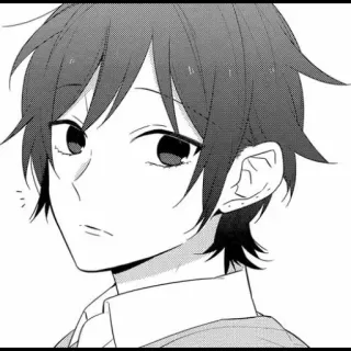 ♨️ 动漫, 漫画, 肖像, 男孩, 堀与宫村 whatsapp sticker