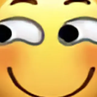 🙃 emoji, meme, reaction, smirk telegram sticker