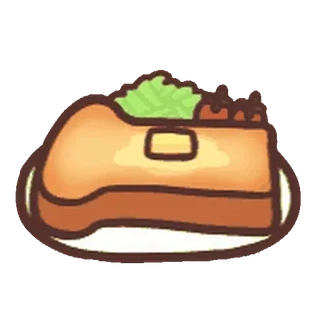 😊 comida, sandwich, dibujos animados, comida, almuerzo, desayuno whatsapp sticker