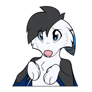 🥺 Furry, Animale, Cartone animato, Carino, Illustrazione, Antropomorfo, Mammifero telegram sticker