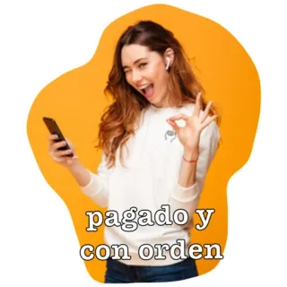 ⚪️ pagado y con orden wanita, gestur ok, puas, senang, pembayaran, pesanan, transaksi telegram sticker