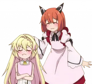🥰 anime, cute, cartoon, characters, maid telegram sticker