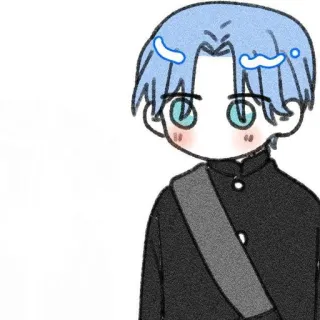 😶 Anime, Mangá, Personagem, Chibi, Fofo, Arte, Ilustração telegram sticker