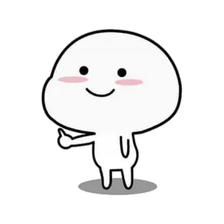 👊 卡通, 可爱, 点赞, 积极, 表情符号 telegram sticker