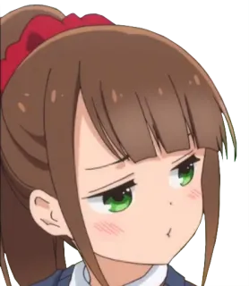 😒 anime, girl, cartoon, expression, cute telegram sticker