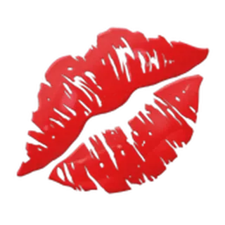 💋 입술, 키스, 빨간색, 만화 telegram sticker