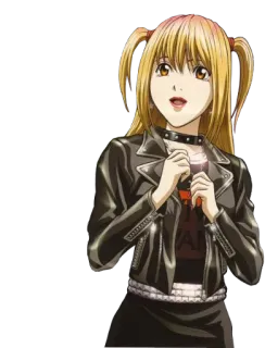 😸 Misa Amane Death Note Anime, Personagem, Mangá, Misa Amane, Death Note, Japonês telegram sticker