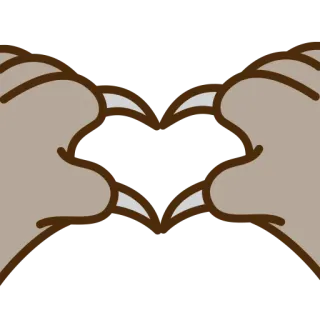❤️ ハート, 手, 愛, ジェスチャー, 愛情 telegram sticker