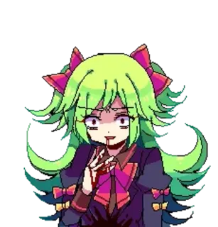 🧪 anime, cute, scary, creepy, pixel telegram sticker