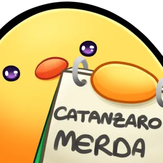 🐤 CATANZARO
MERDA dibujos animados, insulto, italiano, jerga, ofensivo whatsapp sticker