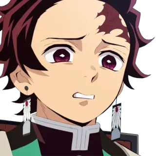 😑 Tanjiro Kamado Demon Slayer Anime, Demon Slayer, Tanjiro, Personagem, Mangá, Triste telegram sticker