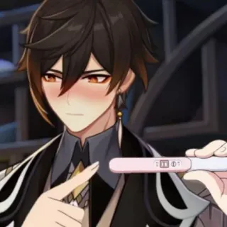 😳 Zhongli Genshin Impact Anime, Genshin Impact, Zhongli, Jeu, Fanart whatsapp sticker