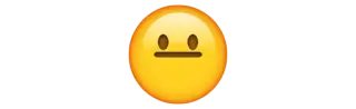 😐 emoji, inexpresivo telegram sticker