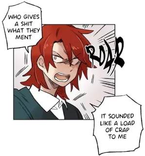 😡 WHO GIVES
A SHIT
WHAT THEY
MENT
IT SOUNDED
LIKE A LOAD
OF CRAP
TO ME Cómic, Dibujo animado, Bocadillo, Anime, Manga telegram sticker