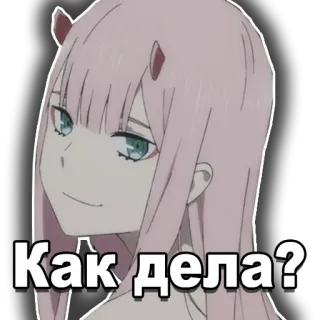 Darling in the Franxx whatsapp stickers