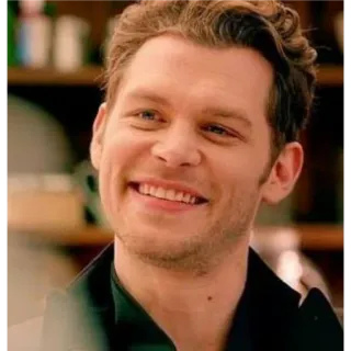 🙂 Klaus Mikaelson The Originals uomo, sorriso, ritratto, attore telegram sticker