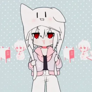 🍄 Аниме, Мультфильм, Чиби, Милый, Каваий, Персонаж, Иллюстрация telegram sticker