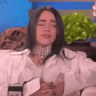 🍁 Billie Eilish singer, celebrity, person, portrait telegram sticker