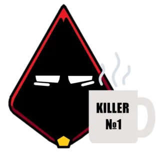 🥱 KILLER
№1 assassino, número um, café, xícara, desenho animado telegram sticker