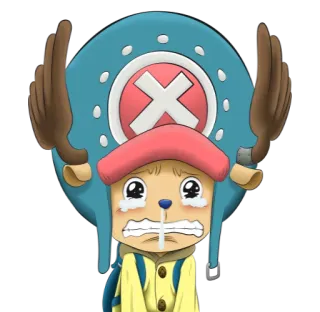 😢 Tony Tony Chopper One Piece Anime, Manga, One Piece, Chopper, Triste, Pleurs telegram sticker