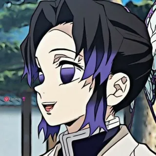 🌟 Shinobu Kocho Demon Slayer 애니메이션, 귀멸의 칼날, 코쵸우 시노부, 나비, 만화, 캐릭터 telegram sticker