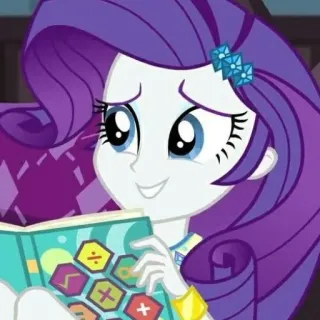 💎 Rarity My Little Pony Мультфильм, Пони, Милый, Дружба, Математика telegram sticker