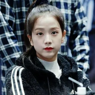 💙 Jisoo K-pop, Blackpink, chanteuse, célébrité, femme, portrait, beauté telegram sticker