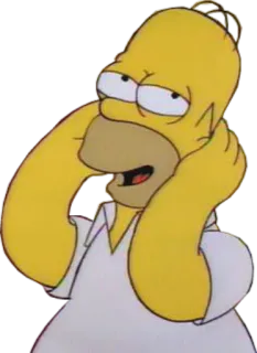 ☺ Homer Simpson The Simpsons Homer Simpson, The Simpsons, Cartoon, Funny, Animation, TV Show telegram sticker